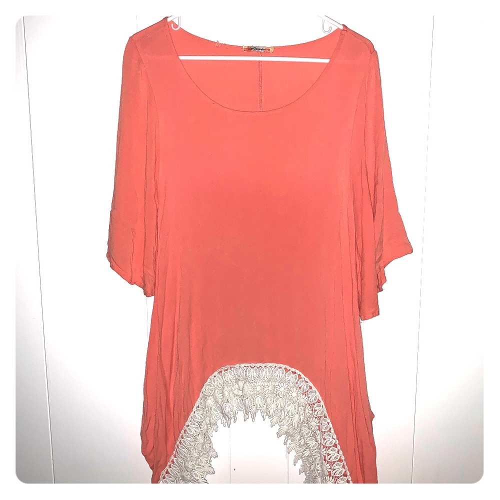 Coral Dress Shirt
